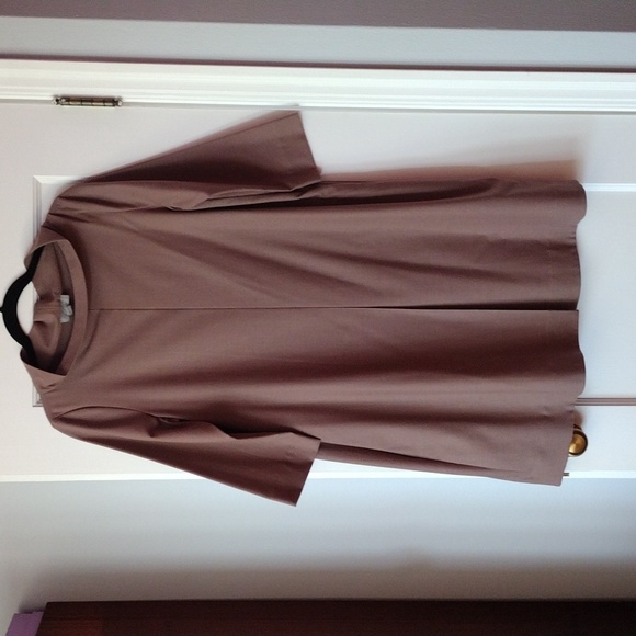 COS Wool Blend Shift Dress Dusty Rose Pink Stretch Minimalist Size 10 - Picture 1 of 9